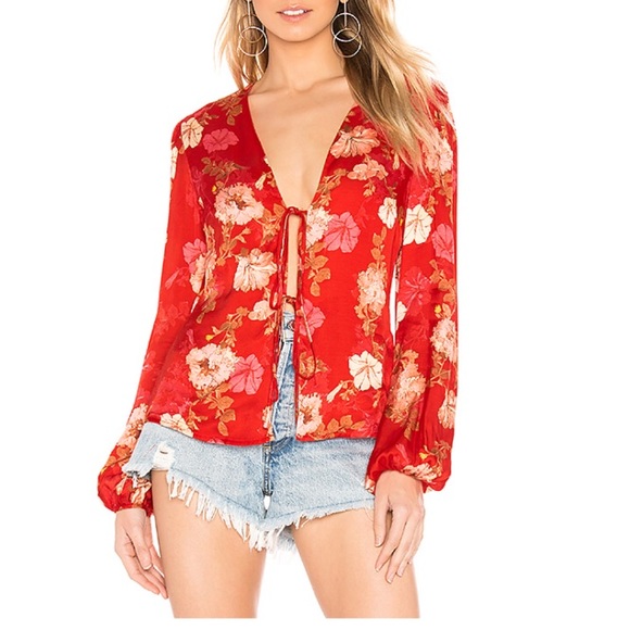 MAJORELLE Tops - MAJORELLE Coco Top in Red Candy Apple NWOT